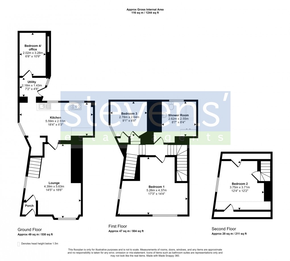 Floorplan for High Street, Hatherleigh, Okehampton, Devon, EX20