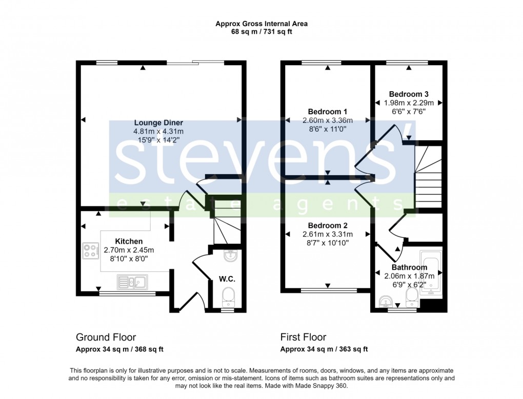 Floorplan for Luxmoore Way, Okehampton