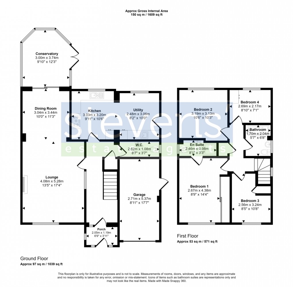 Floorplan for Hunters Gate, Okehampton, Devon, EX20