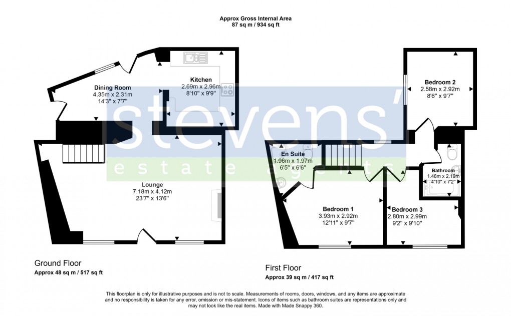 Floorplan for Park Road, HATHERLEIGH, Devon, EX20