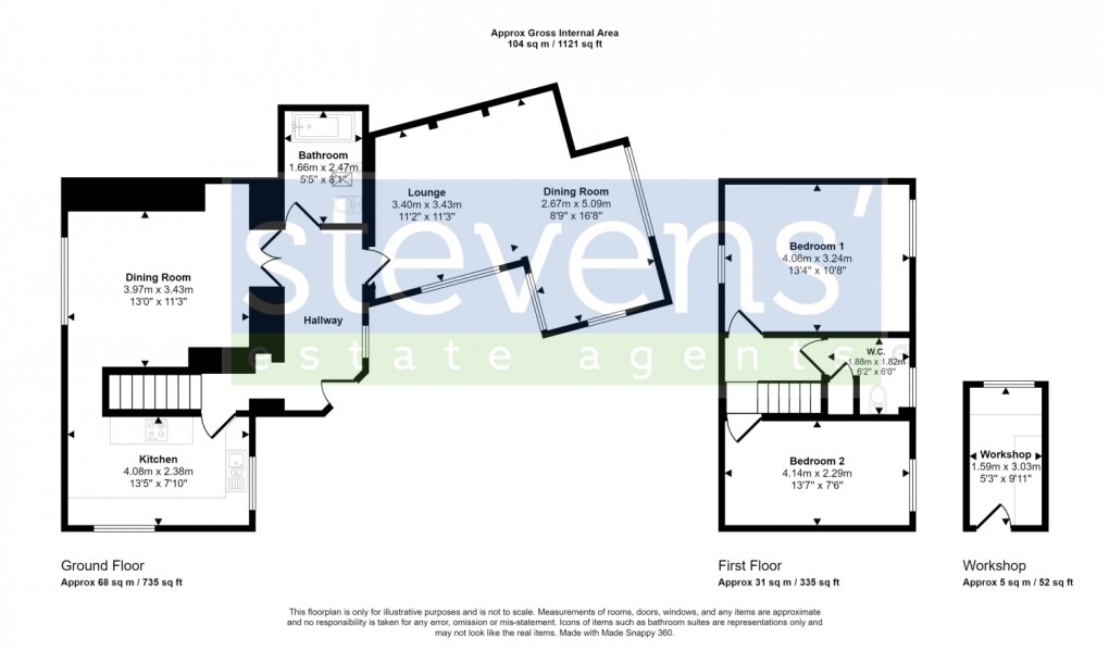 Floorplan for Beacon View High Street, Exbourne, Okehampton