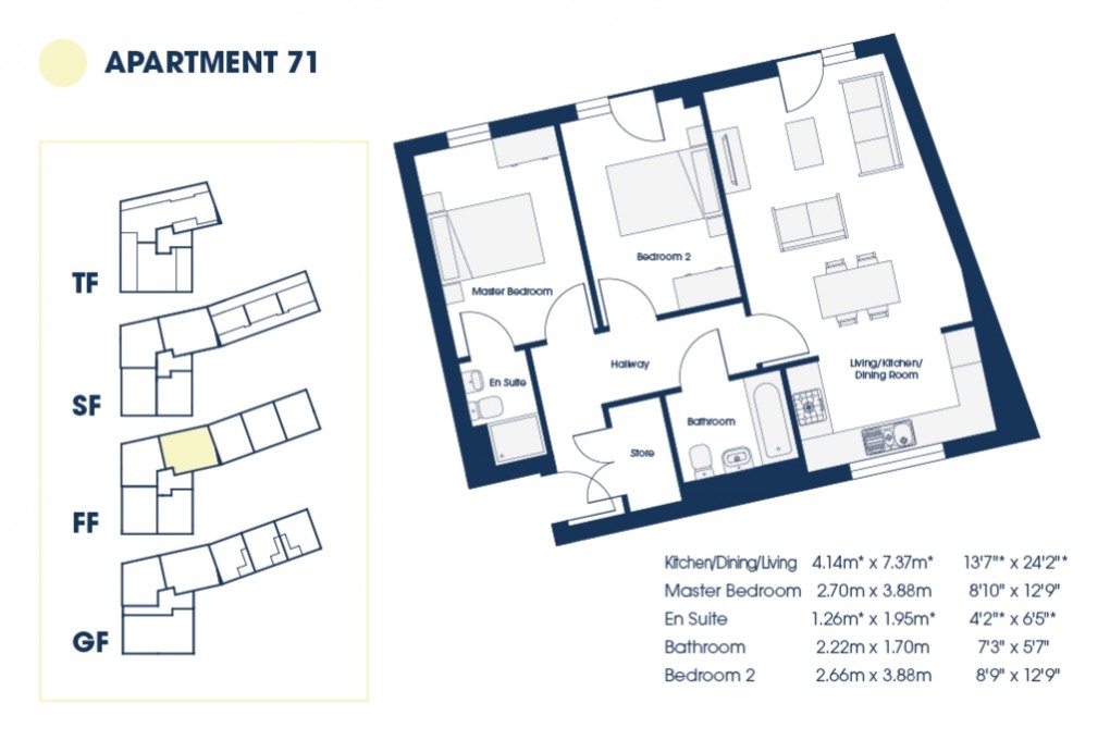 Floorplan for The Market Quarter , Hatherleigh