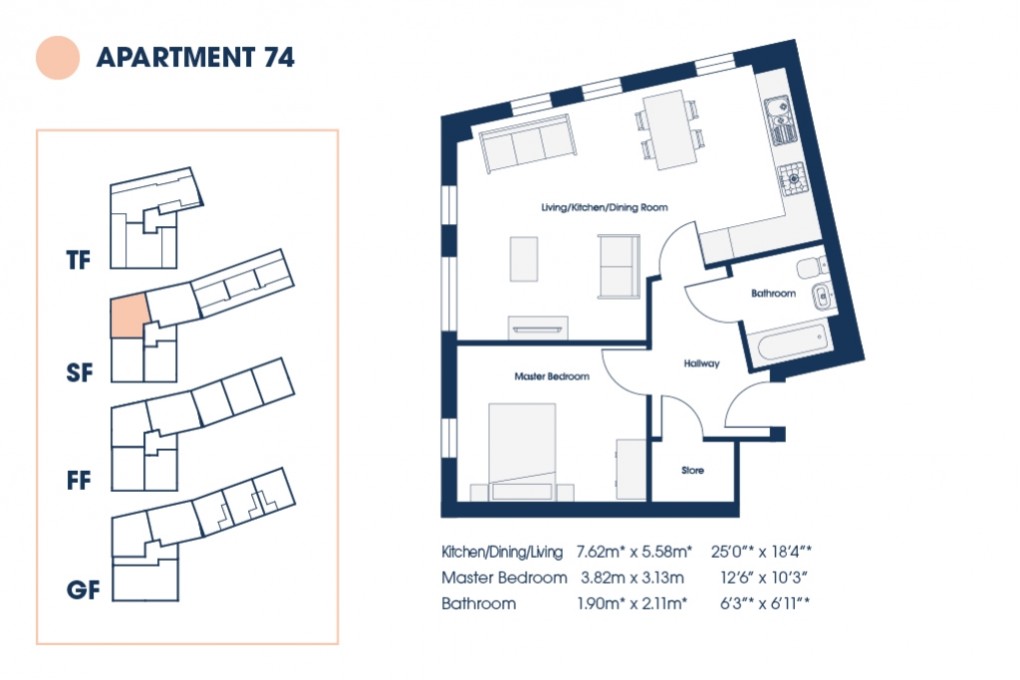 Floorplan for The Market Quarter , Hatherleigh