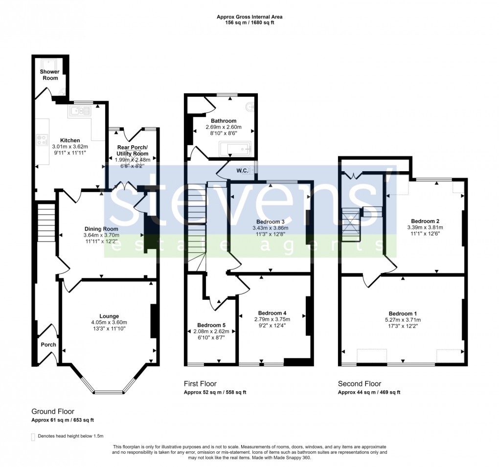 Floorplan for St James Street, Okehampton, Devon, EX20