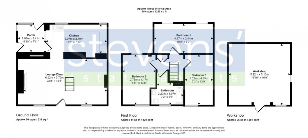 Floorplan for South Street, Hatherleigh, Okehampton, Devon, EX20