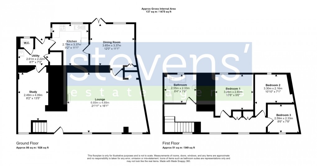 Floorplan for South Zeal, Okehampton, Devon, EX20