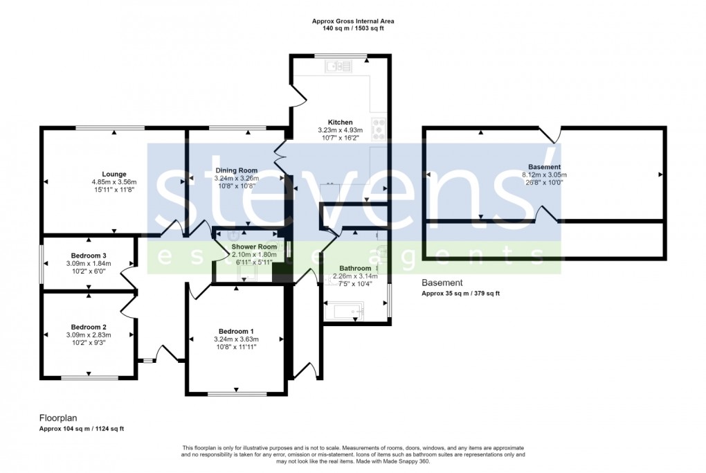 Floorplan for Leeze Park, Okehampton, Devon, EX20