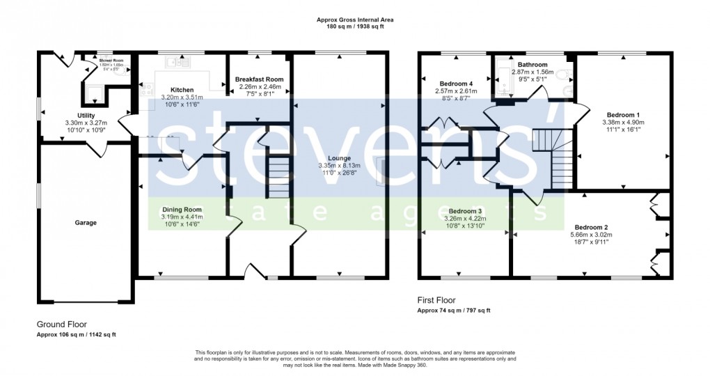 Floorplan for Leeze Park, Okehampton, Devon, EX20