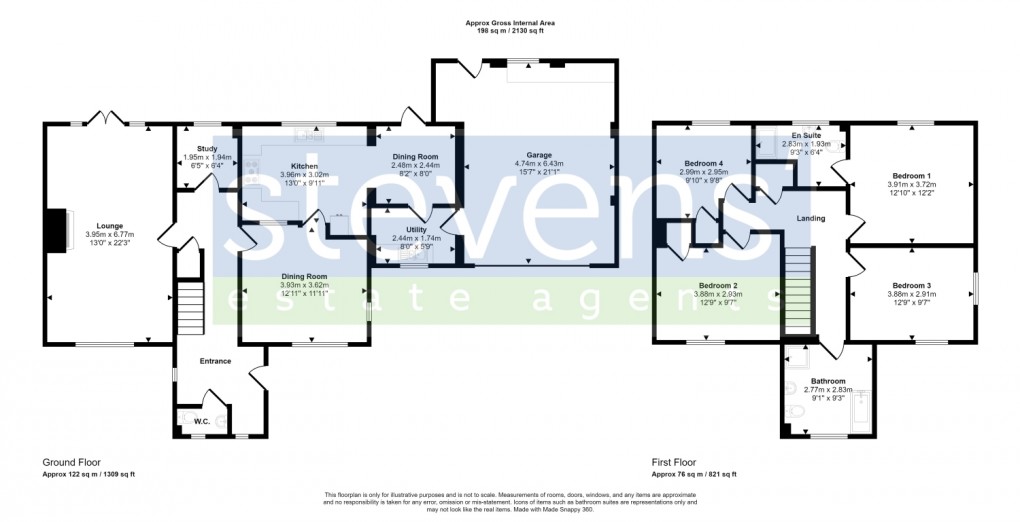 Floorplan for East Street, Sheepwash, Beaworthy, Devon, EX21