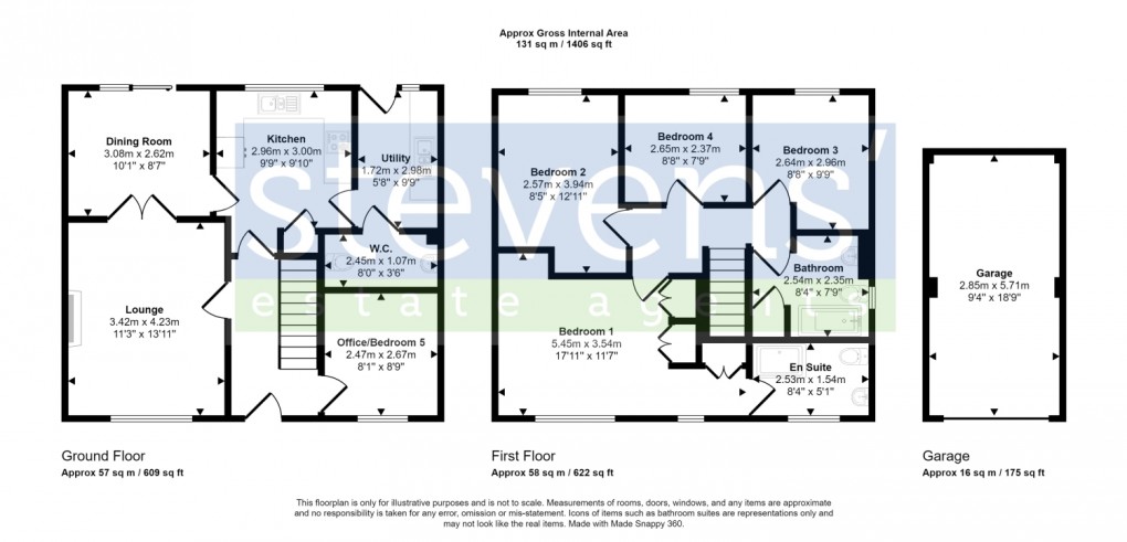 Floorplan for Upper Crooked Meadow, Okehampton, Devon, EX20