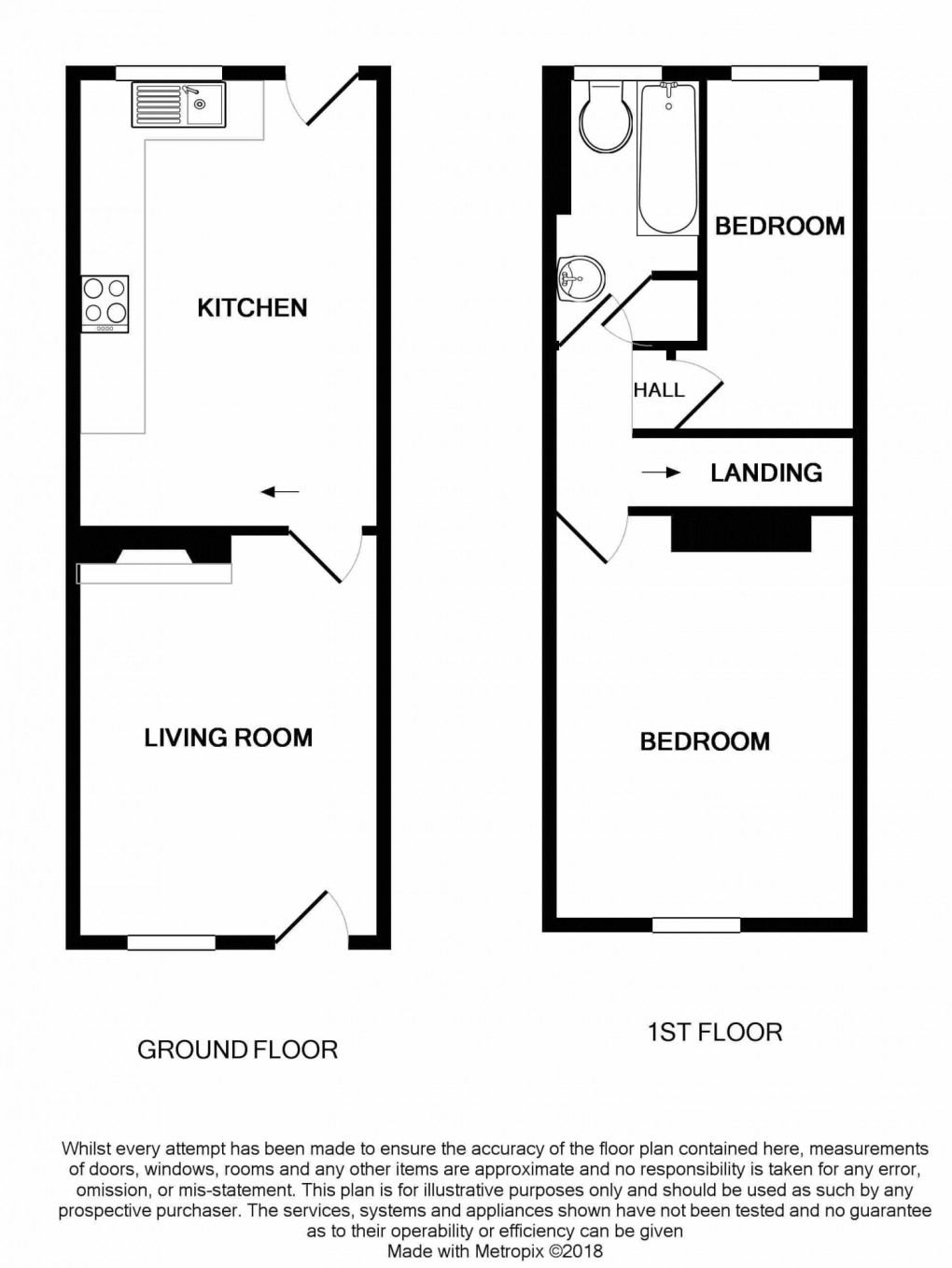 Floorplan for Fore Street, North Tawton, Devon, EX20