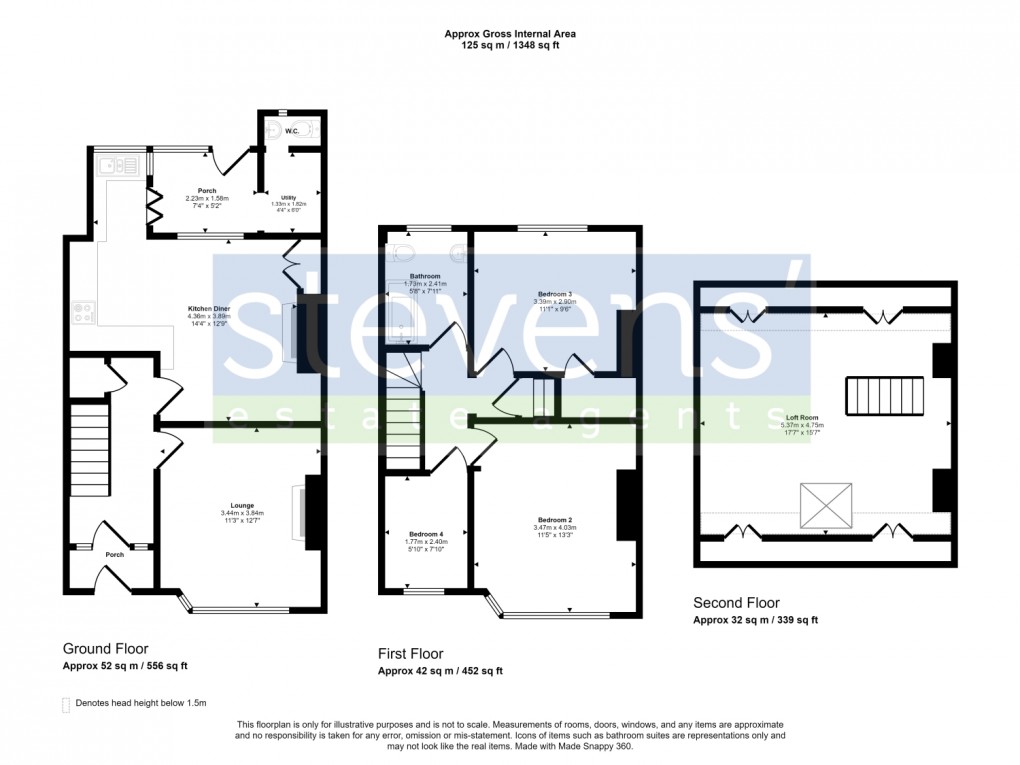 Floorplan for Lopes Crescent, Okehampton, Devon, EX20