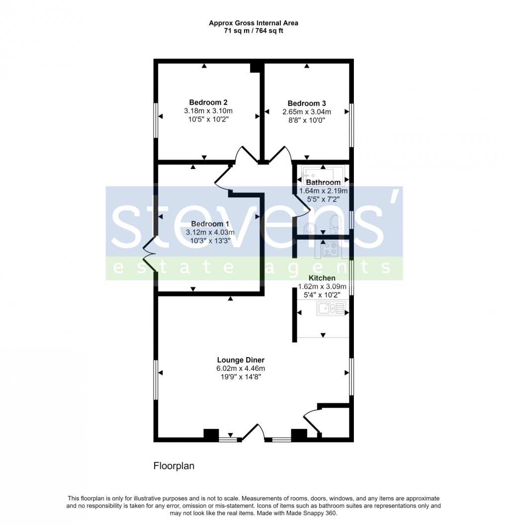 Floorplan for , Germansweek, Beaworthy, Devon, EX21