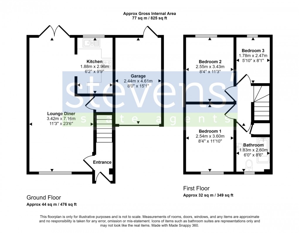 Floorplan for The Heathers, Okehampton, Devon, EX20