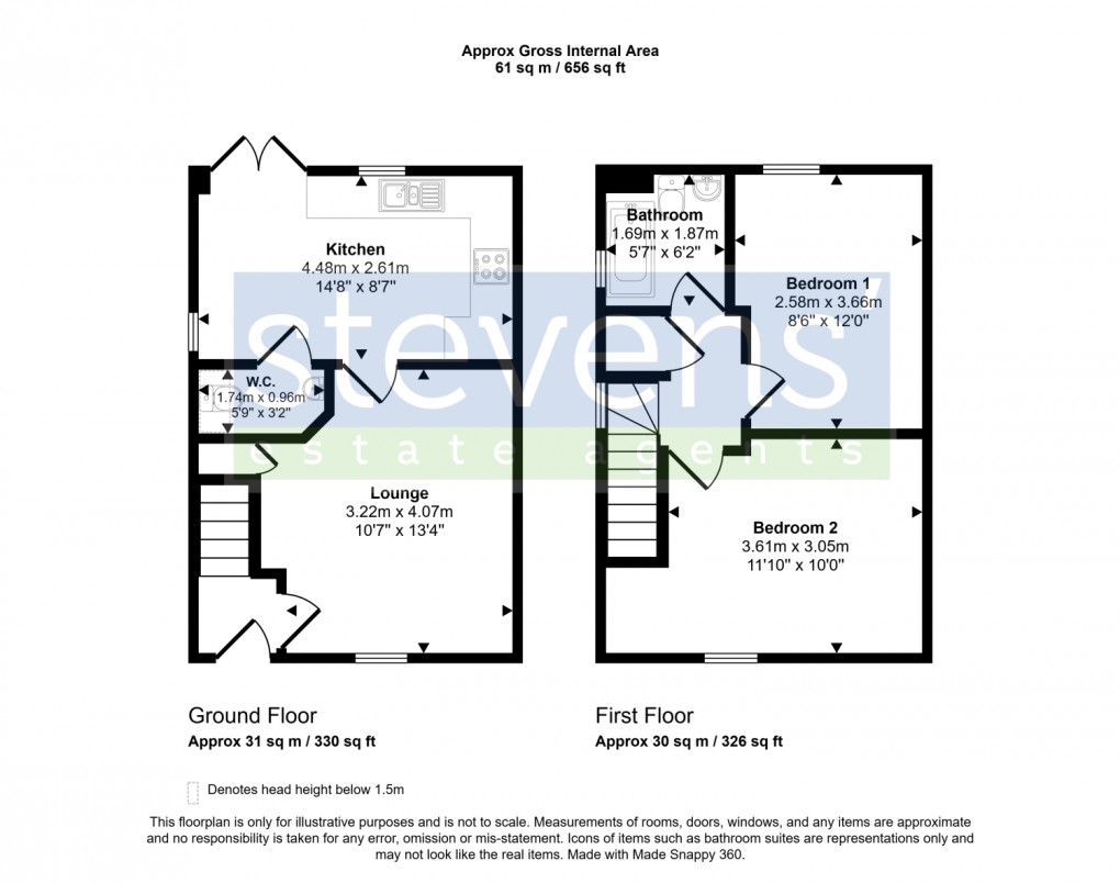 Floorplan for Exbourne, Okehampton, Devon