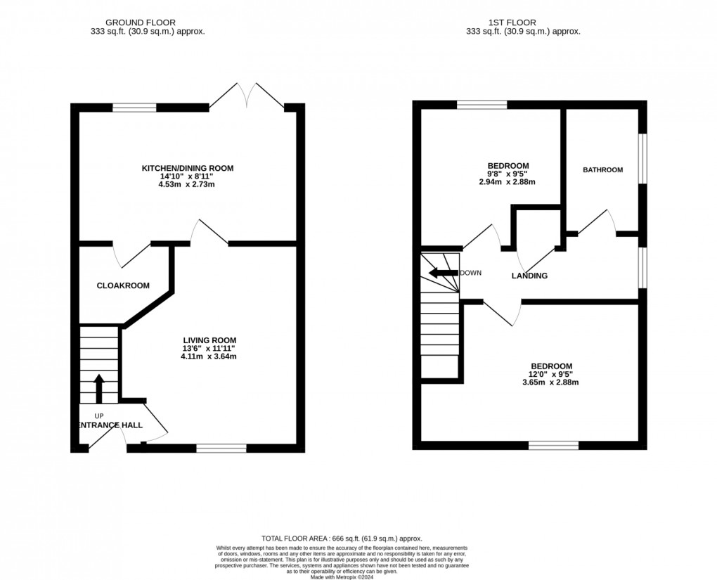 Floorplan for Exbourne, Okehampton, Devon