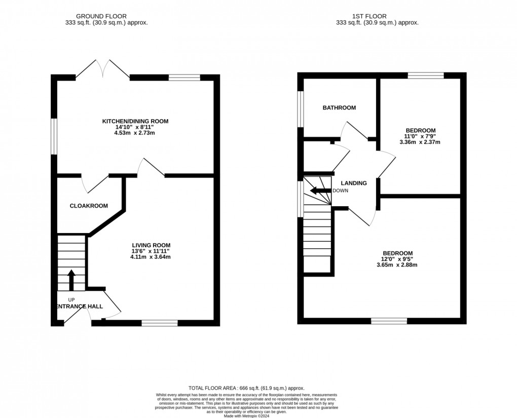 Floorplan for Exbourne, Okehampton, Devon