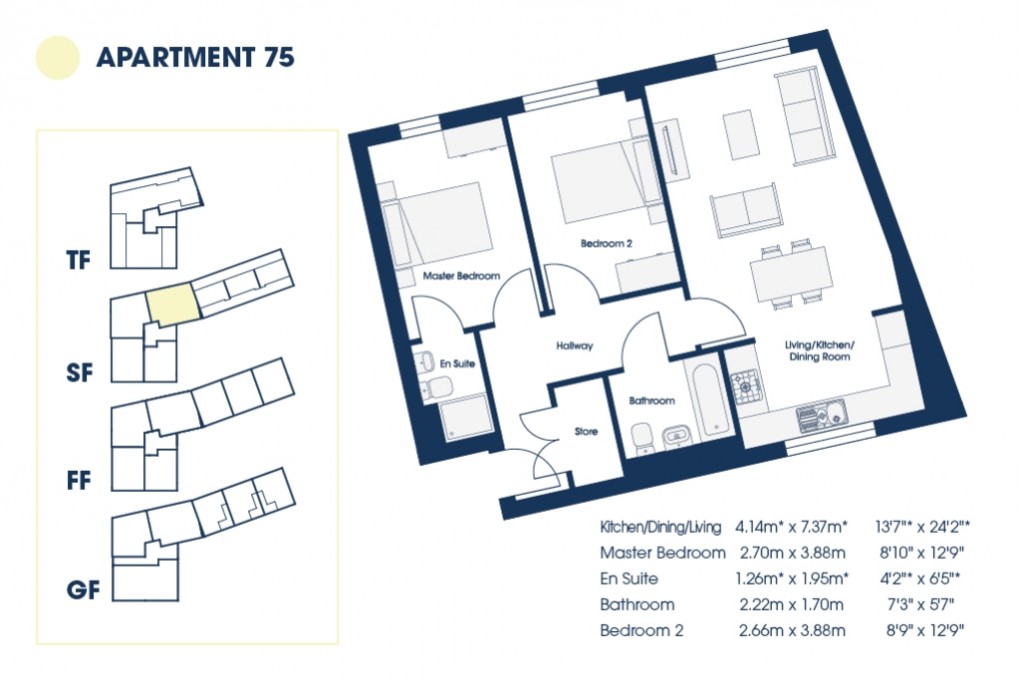 Floorplan for The Market Quarter, Hatherleigh