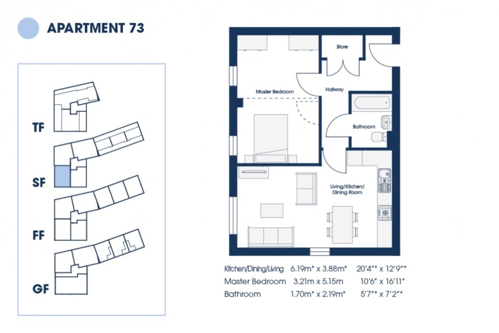 Floorplan for The Market Quarter, Hatherleigh