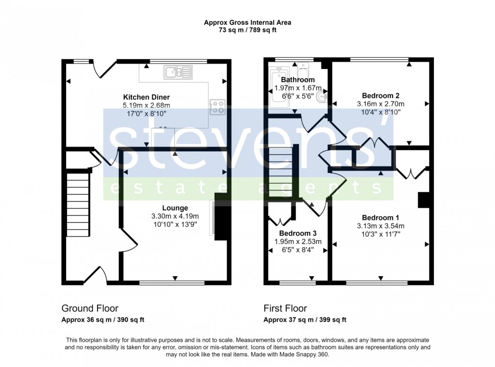 Floorplan for Bow, Crediton, Devon