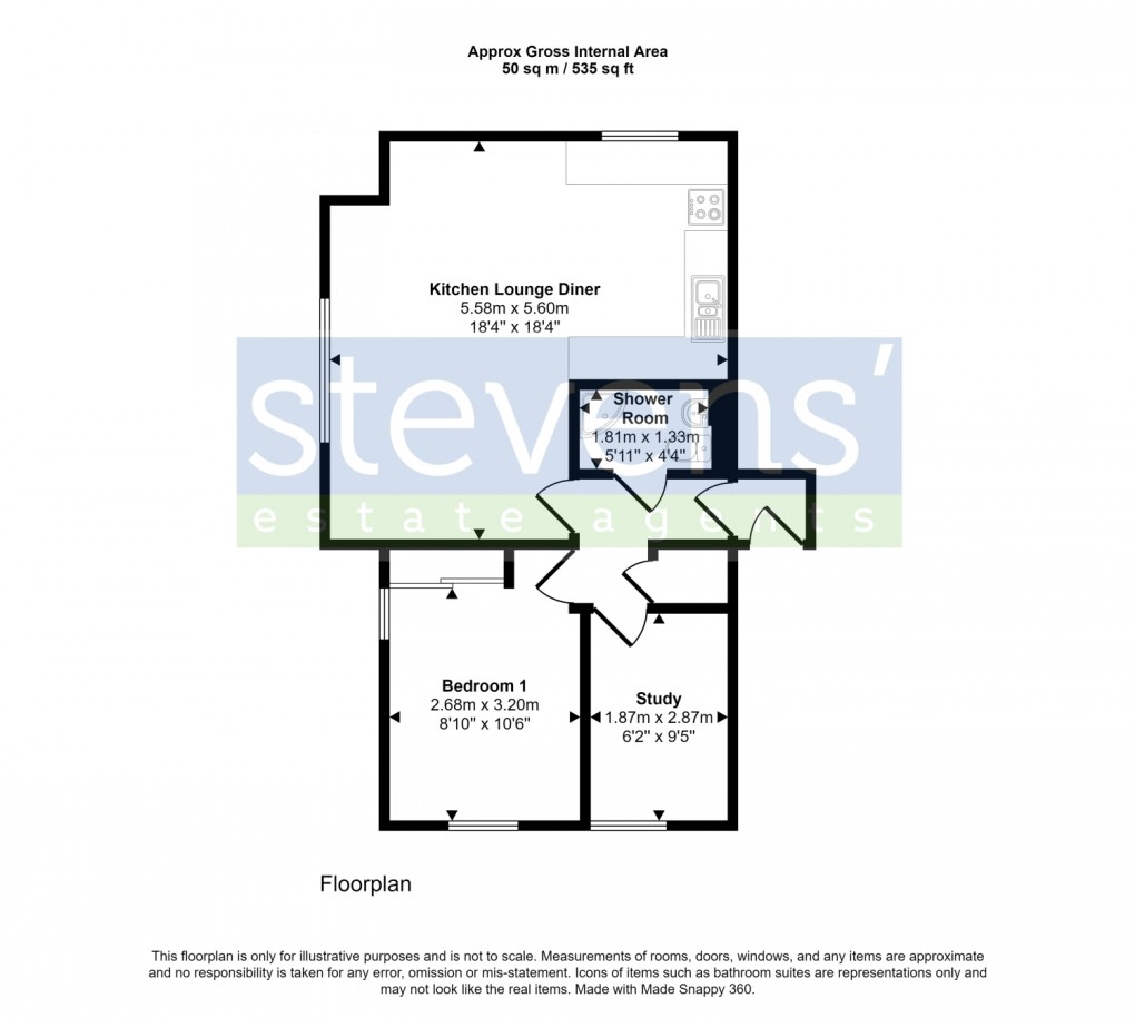 Floorplan for The Chantry, East Street, Okehampton, Devon