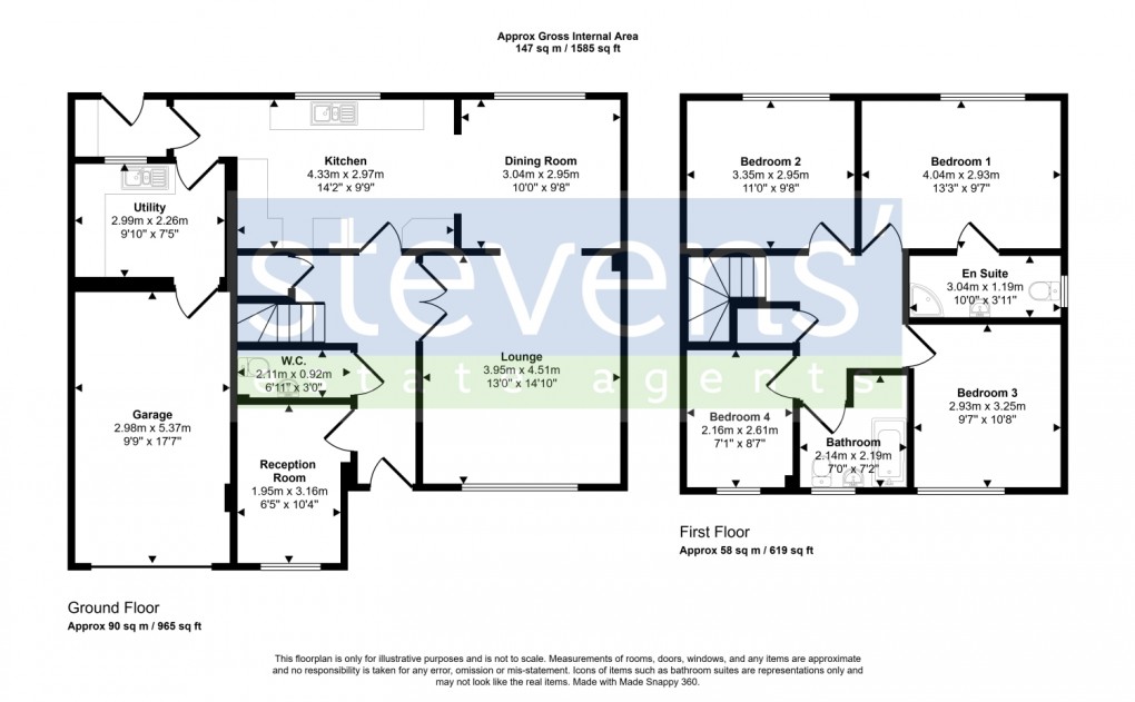 Floorplan for Bow, Crediton, Devon, EX17