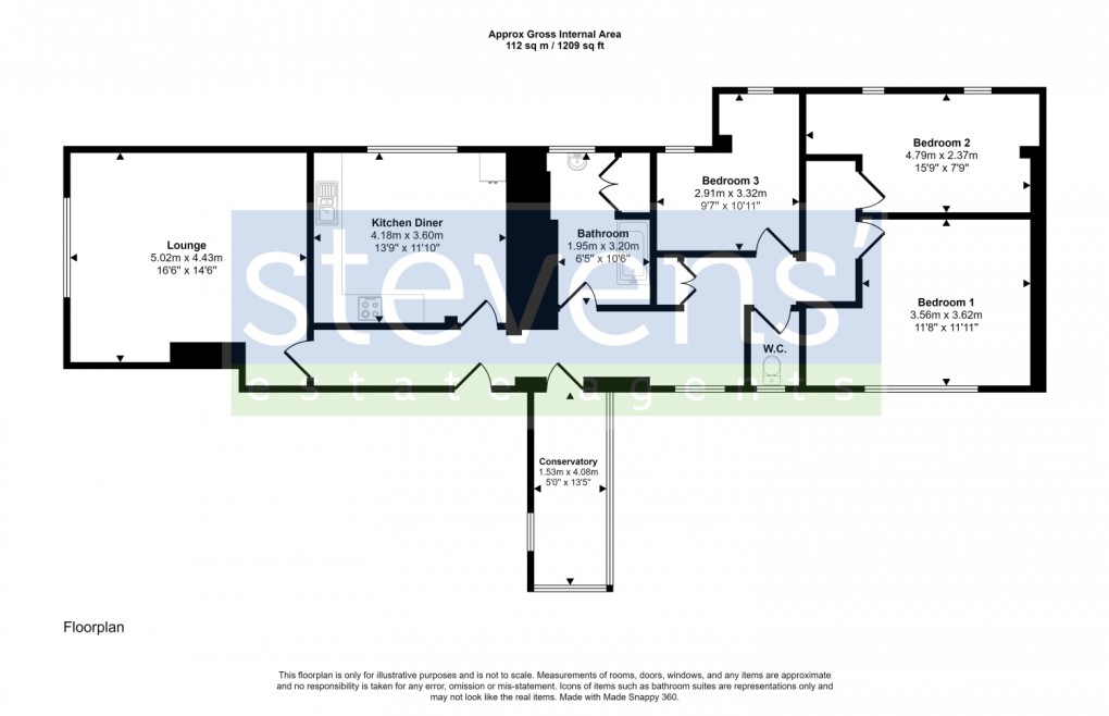 Floorplan for Upcott Hill, Okehampton, Devon, EX20