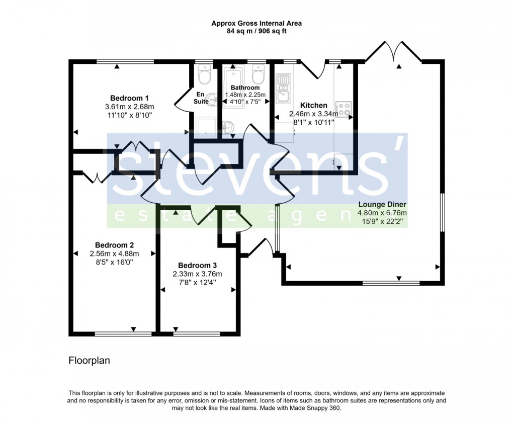 Floorplan for Fern Meadow, Okehampton, Devon