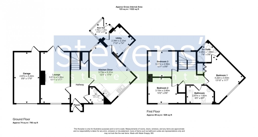 Floorplan for Manor Gardens, Halwill Junction, Beaworthy, Devon, EX21