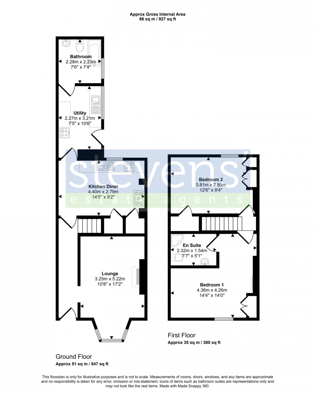 Floorplan for Essington, North Tawton, Devon