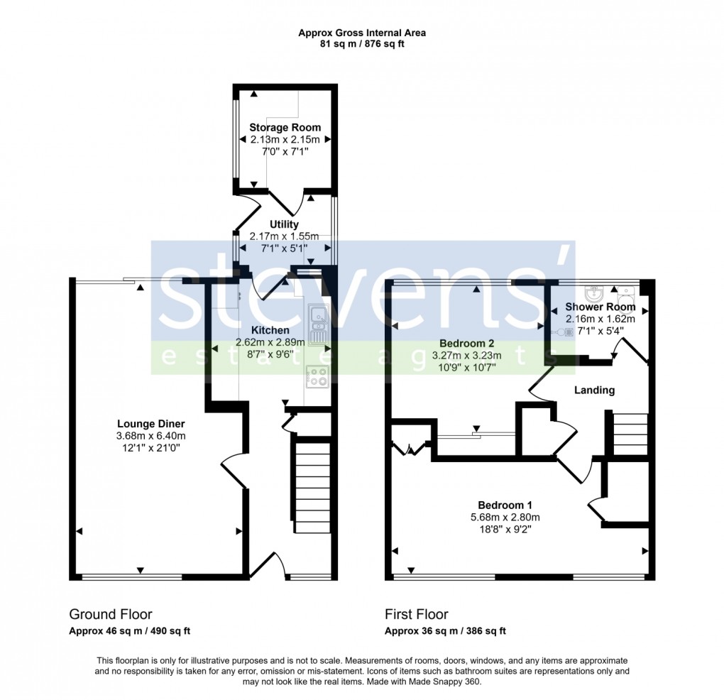 Floorplan for Moyses Meadow, Okehampton, Devon, EX20