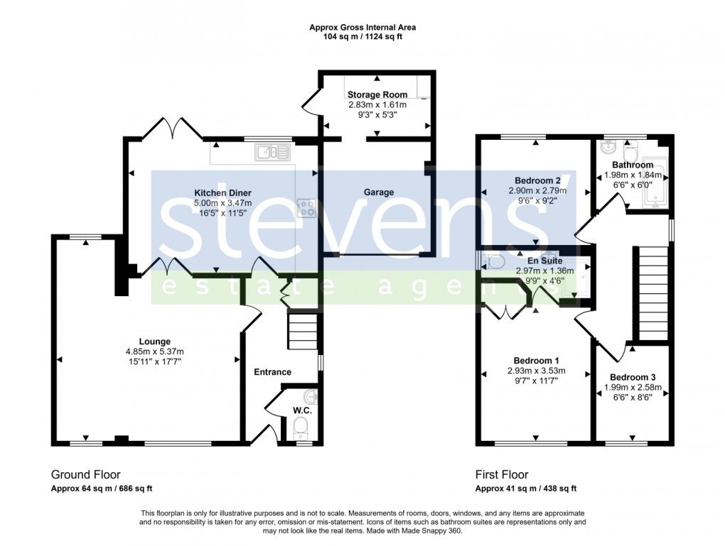 Floorplan for Hare Tor Close, Okehampton, Devon, EX20