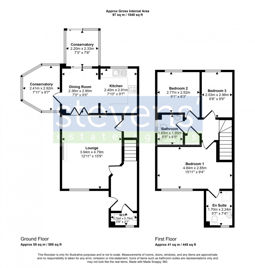 Floorplan for Vixen Tor Close, Okehampton, Devon, EX20