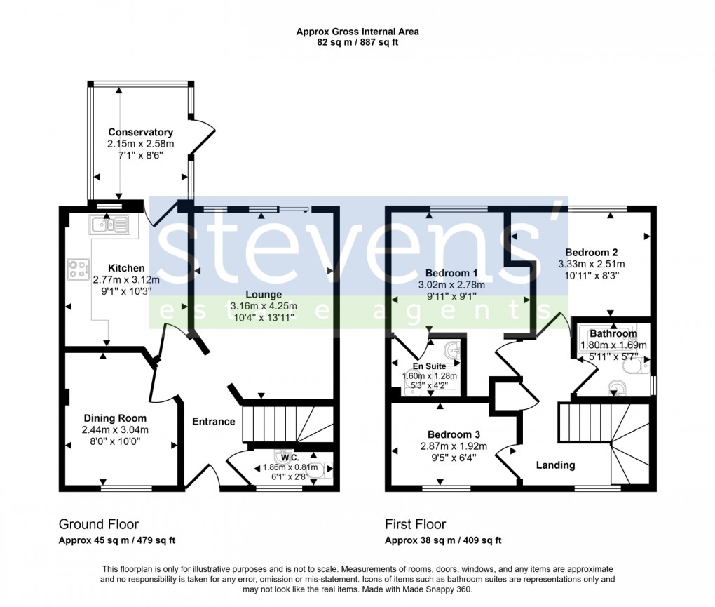 Floorplan for Lower Crooked Meadow, Okehampton, Devon, EX20