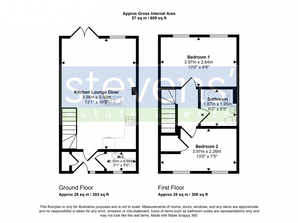 Floorplan for Stock Park, Okehampton, Devon, EX20