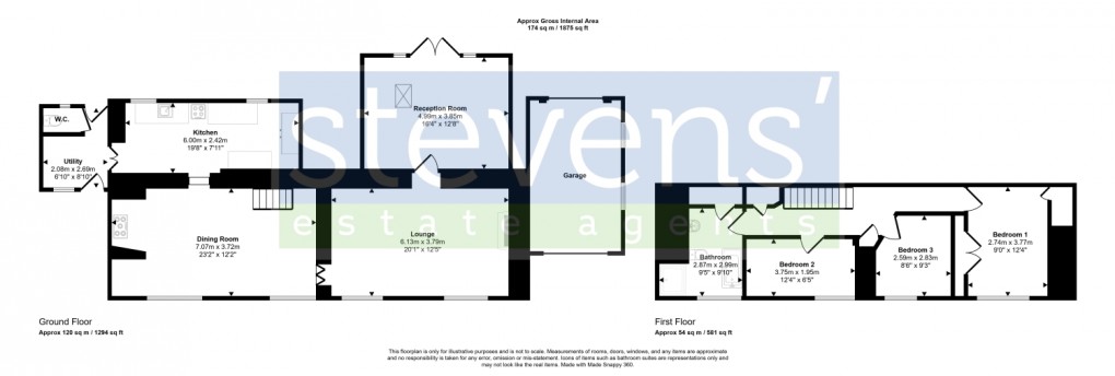 Floorplan for , Folly Gate, Okehampton, Devon, EX20