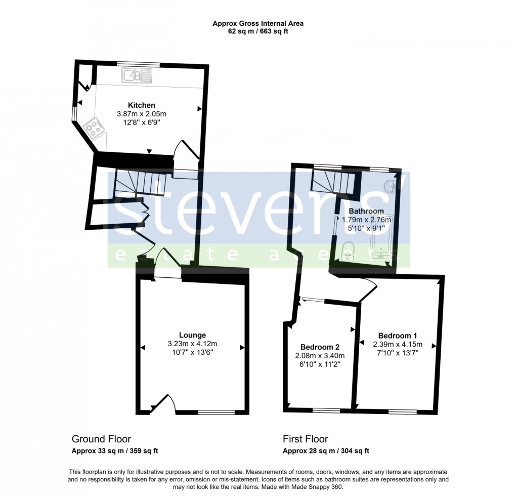 Floorplan for High Street, NORTH TAWTON, Devon, EX20