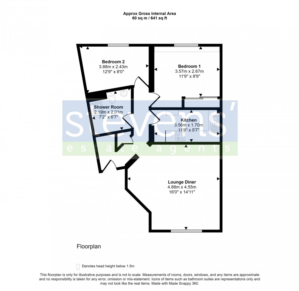 Floorplan for Okehampton, Devon, EX20