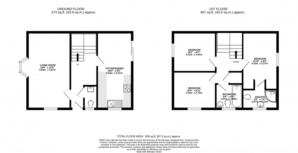 Floorplan for Lower Crooked Meadow, Okehampton